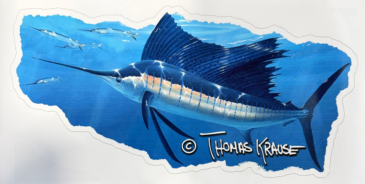 Sailfish Decal — Thomas Krause Artist Series